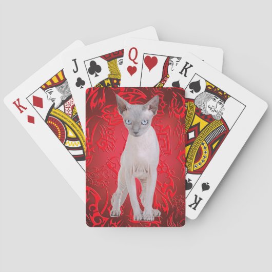 Sphynx-kat Pokerkaarten (Achterkant)