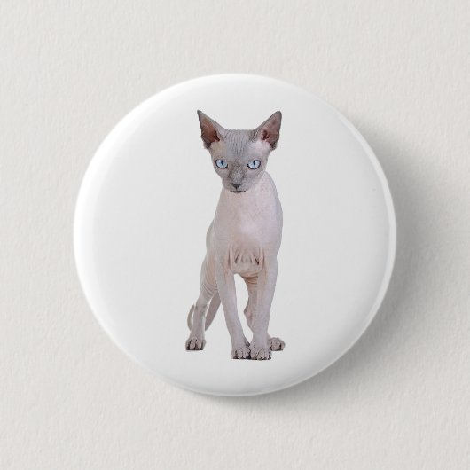 Sphynx-kat Ronde Button 5,7 Cm (Voorkant)