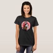 Sphynx Kat Samurai Grappig Huisdier Krijger T-shirt (Voorkant volledig)