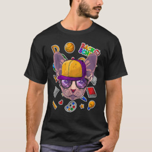 Sphynx kat schattig terug naar school kleuterschoo t-shirt