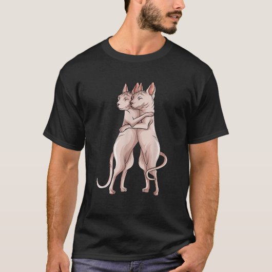 Sphynx Kat Sfinx Haarloze Kat Liefhebbers Eigenaar T-shirt (Voorkant)