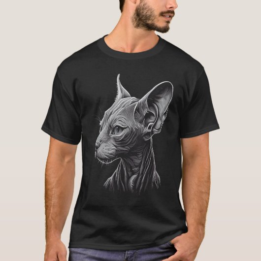 Sphynx Kat T-shirt (Voorkant)