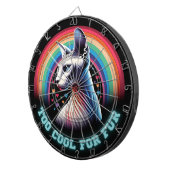 Sphynx Kat Te Cool Dartbord Pijlen Set (Voorkant Rechts)