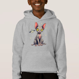 Sphynx kat UFO ruimte cartoon kunst beoordelen