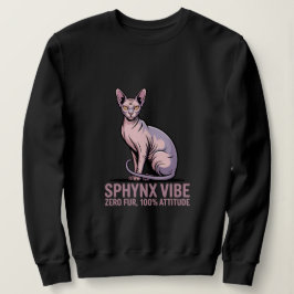 Sphynx Kat Vibe in Zonlicht Kunst Trui