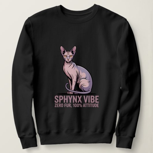 Sphynx Kat Vibe in Zonlicht Kunst Trui (Design voorkant)