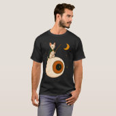 Sphynx Kat Vissende Oogbal T-shirt (Voorkant volledig)