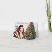 Sphynx Kat Volwassen Kerstkaart Kaart (Voorkant)