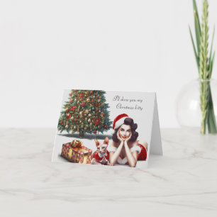 Sphynx Kat Volwassen Kerstkaart Kaart