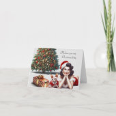 Sphynx Kat Volwassen Kerstkaart Kaart (Voorkant)