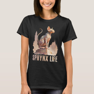 Sphynx Kat Waterverf Sphynx Leven Kat Mam T-shirt
