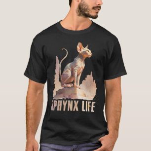 Sphynx Kat Waterverf Sphynx Leven Kat Mam T-shirt