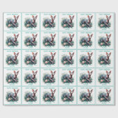 Sphynx Kat  Wit Verjaardag Cadeaupapier (Vlak)