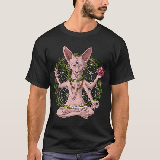 Sphynx Kat Yoga T-shirt (Voorkant)