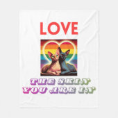 Sphynx katten deken houden van de huid die je in h (Voorkant)