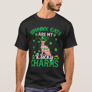 Sphynx-katten zijn mijn Lucky Charms Sphynx Cat St T-shirt