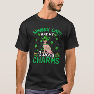 Sphynx-katten zijn mijn Lucky Charms Sphynx Cat St T-shirt
