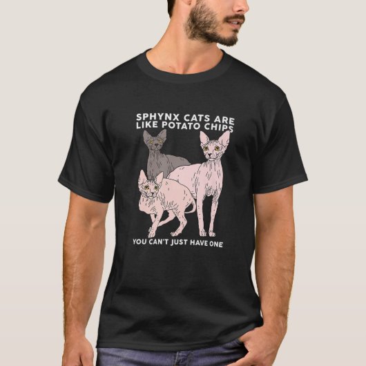 Sphynx-katten zijn net zoiets als sfinx haarloze k t-shirt (Voorkant)