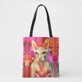 Sphynx kattenbloem. tote bag