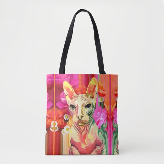 Sphynx kattenbloem. tote bag (Voorkant)