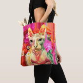 Sphynx kattenbloem. tote bag (Dichtbij)