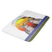 Sphynx kattengeometrische gekke katteontwerpen doo badmat (Gekanteld)