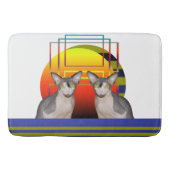 Sphynx kattengeometrische gekke katteontwerpen doo badmat (Voorkant)