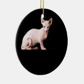 Sphynx kattenliefhebber cadeau voor mannen kinder  keramisch ornament (Rechts)