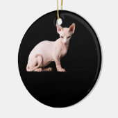 Sphynx kattenliefhebber cadeau voor mannen kinder  keramisch ornament (Links)