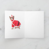 Sphynx-kerstkaart Feestdagen Kaart (Binnen)