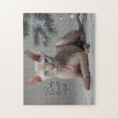 Sphynx kerstpuzzel legpuzzel (Verticaal)