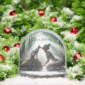 Sphynx Kissing Zeemeermin Sneeuwbol (Kerstmis)