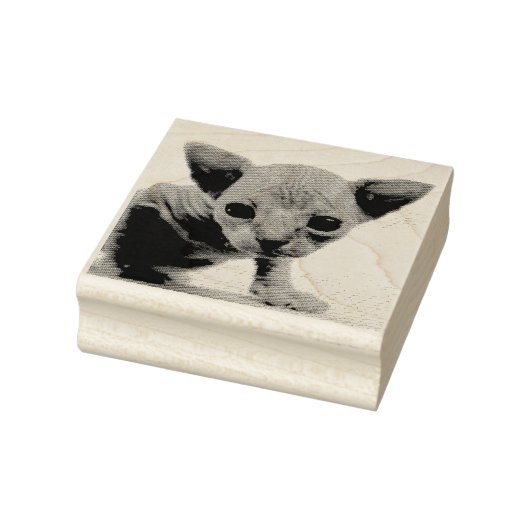 SPHYNX KITTEN CAT RUBBER STEMPEL (Stempel)