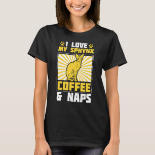 Sphynx-koffie en kranen, keukenhuiseigenaar Sphynx T-shirt
