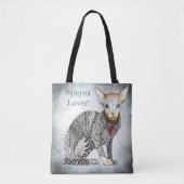 Sphynx-liefhebber Kat Tote Tas (Voorkant)