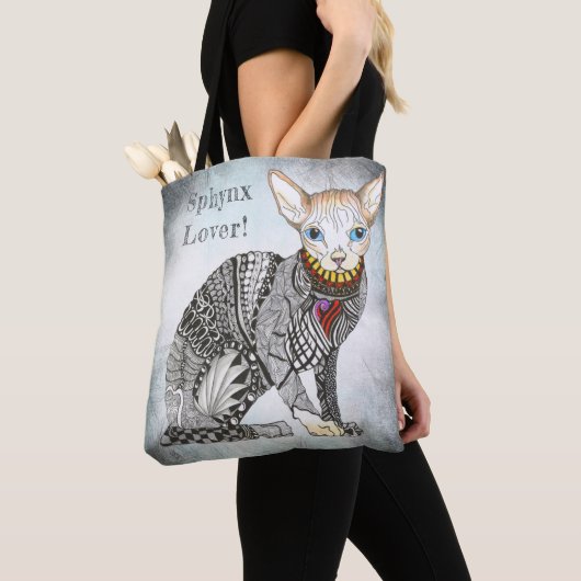 Sphynx Lover Cat Tote Bag (Dichtbij)