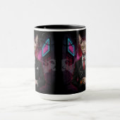 Sphynx Mafia Kat in Neon Noir Stijl Mok (Midden)
