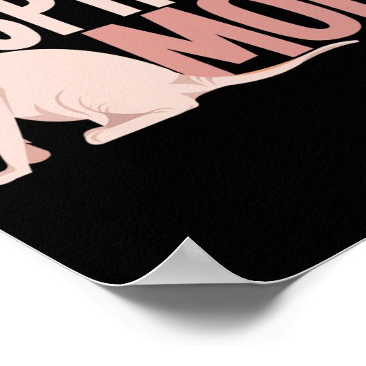 Sphynx Mam Kat Sphinx Hairless Cat Owner Poster (Hoek)