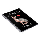 Sphynx mama Cat Lover Pet Moeder Notitieboek (Rechterzijde)