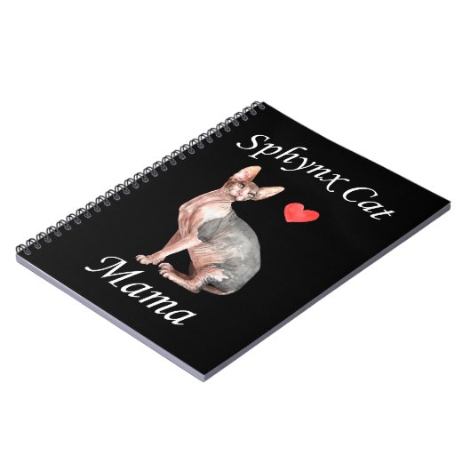 Sphynx mama Cat Lover Pet Moeder Notitieboek (Linkerzijde)
