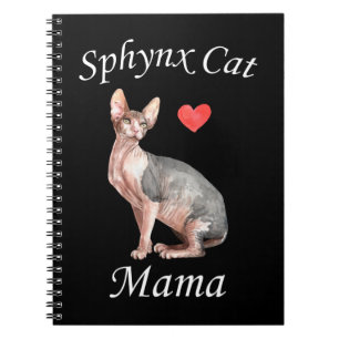 Sphynx mama Cat Lover Pet Moeder Notitieboek