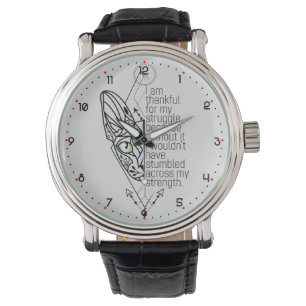 😻 Sphynx met wijsheid Horloge