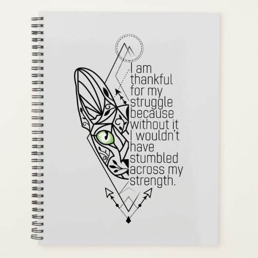 😻 Sphynx met wijsheid Planner (Voorkant)