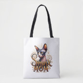 Sphynx Moeder Mam Kat Liefhebber Vrouwen Tote Bag (Voorkant)