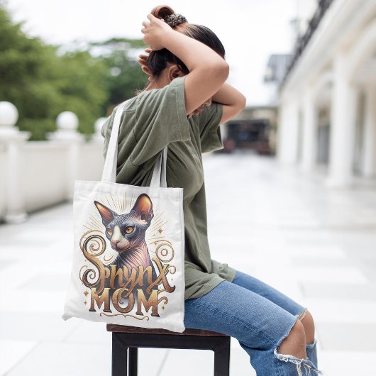 Sphynx Moeder Mam Kat Liefhebber Vrouwen Tote Bag