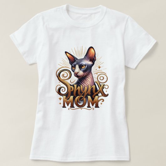 Sphynx Mom Cat Lover Vrouwen Mode T-shirt (Design voorkant)