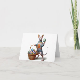 Sphynx Pasen Downloadbare Wenskaart Kaart