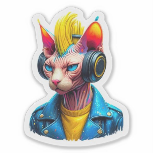 SPHYNX PUNK ROCKER 10 STICKER (Voorkant)