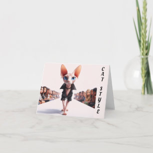 Sphynx Runway Model Wenskaart Kaart