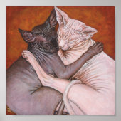 Sphynx Sphinx Cat Painting Art Poster (Voorkant)